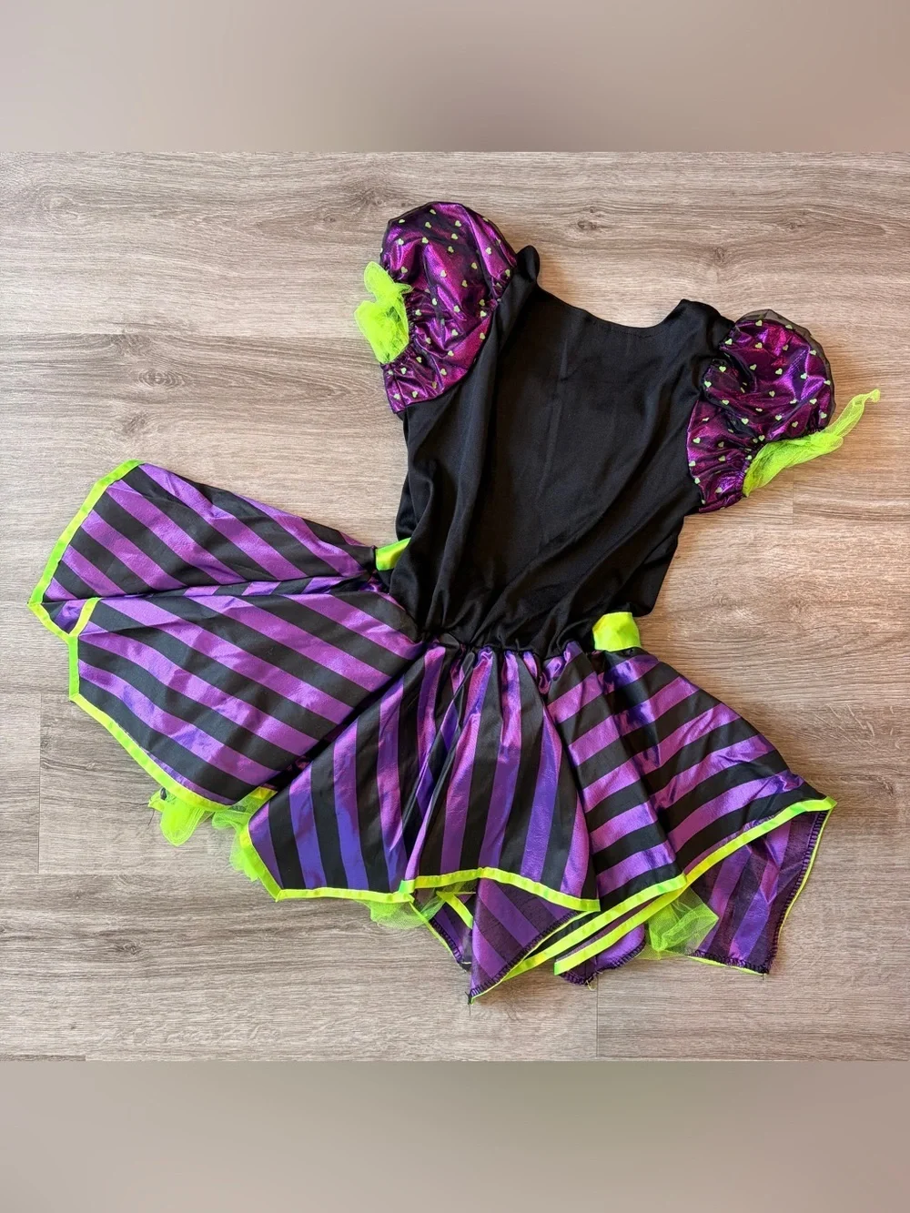 Little girls Halloween pretty poison witch costume dress